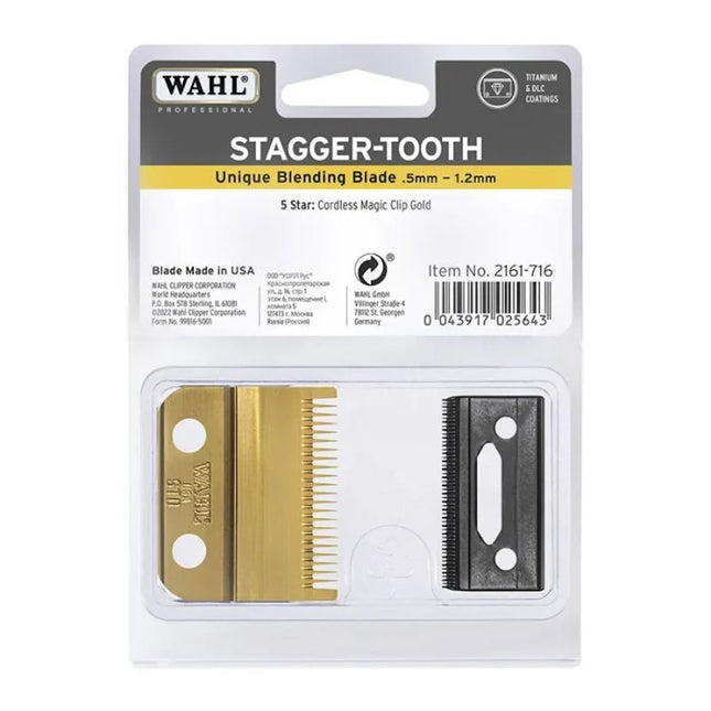Wahl Snijmes Magic Clip Cordless Gold Stagger Tooth